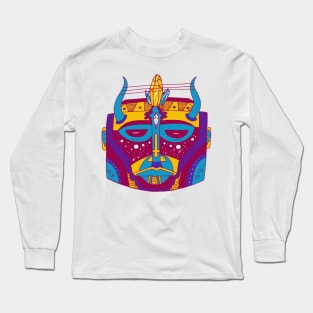 Triad African Mask No 8 Long Sleeve T-Shirt